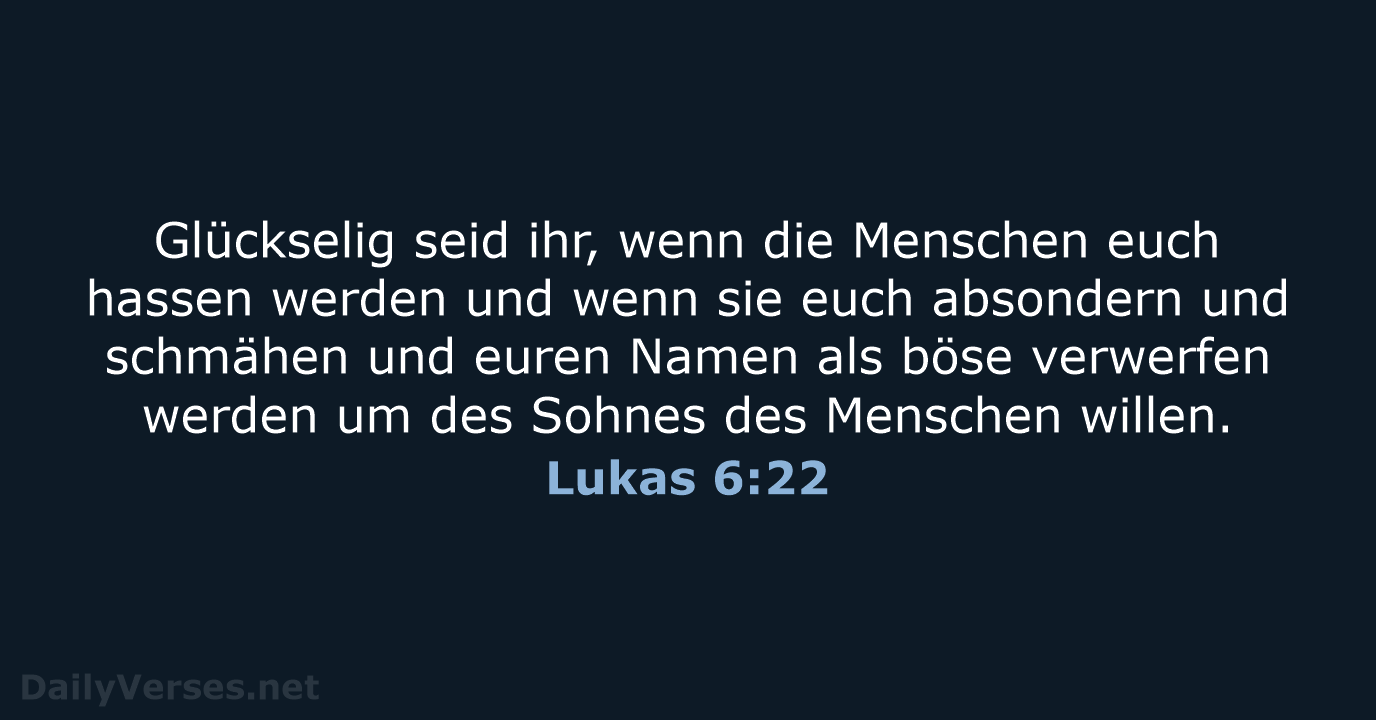 Lukas 6:22 - ELB