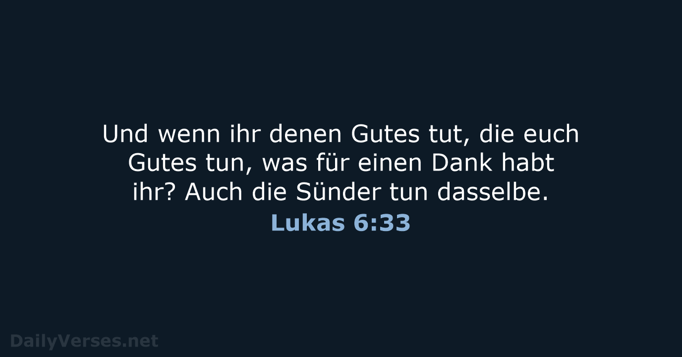 Lukas 6:33 - ELB