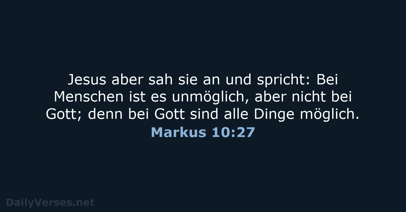 Markus 10:27 - ELB