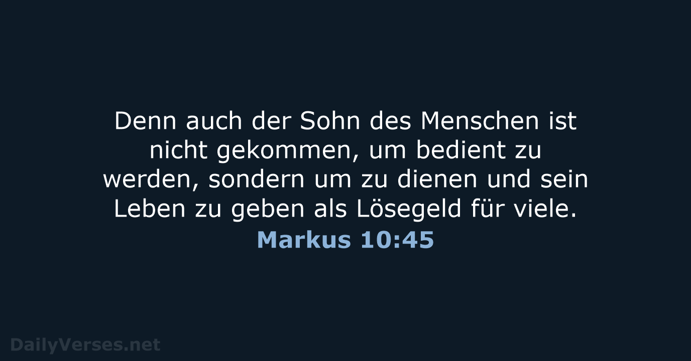 Markus 10:45 - ELB