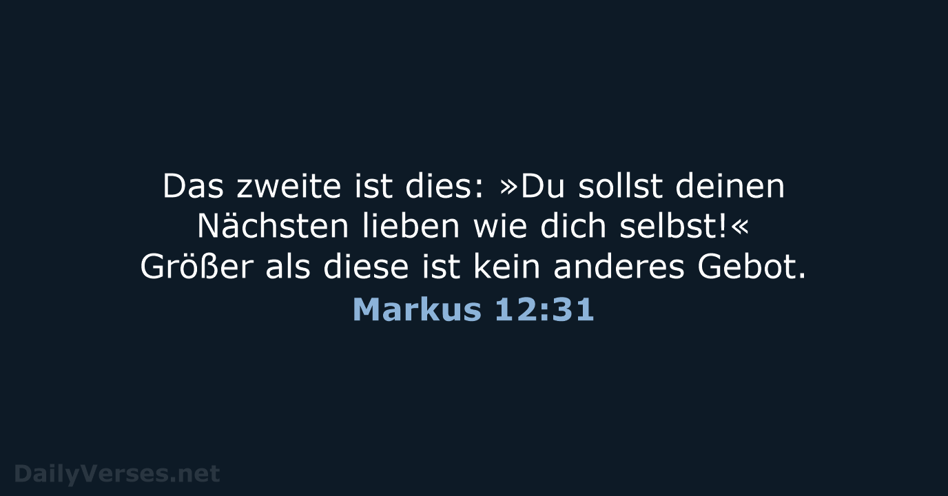 Markus 12:31 - ELB