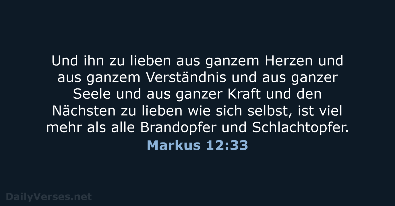 Markus 12:33 - ELB