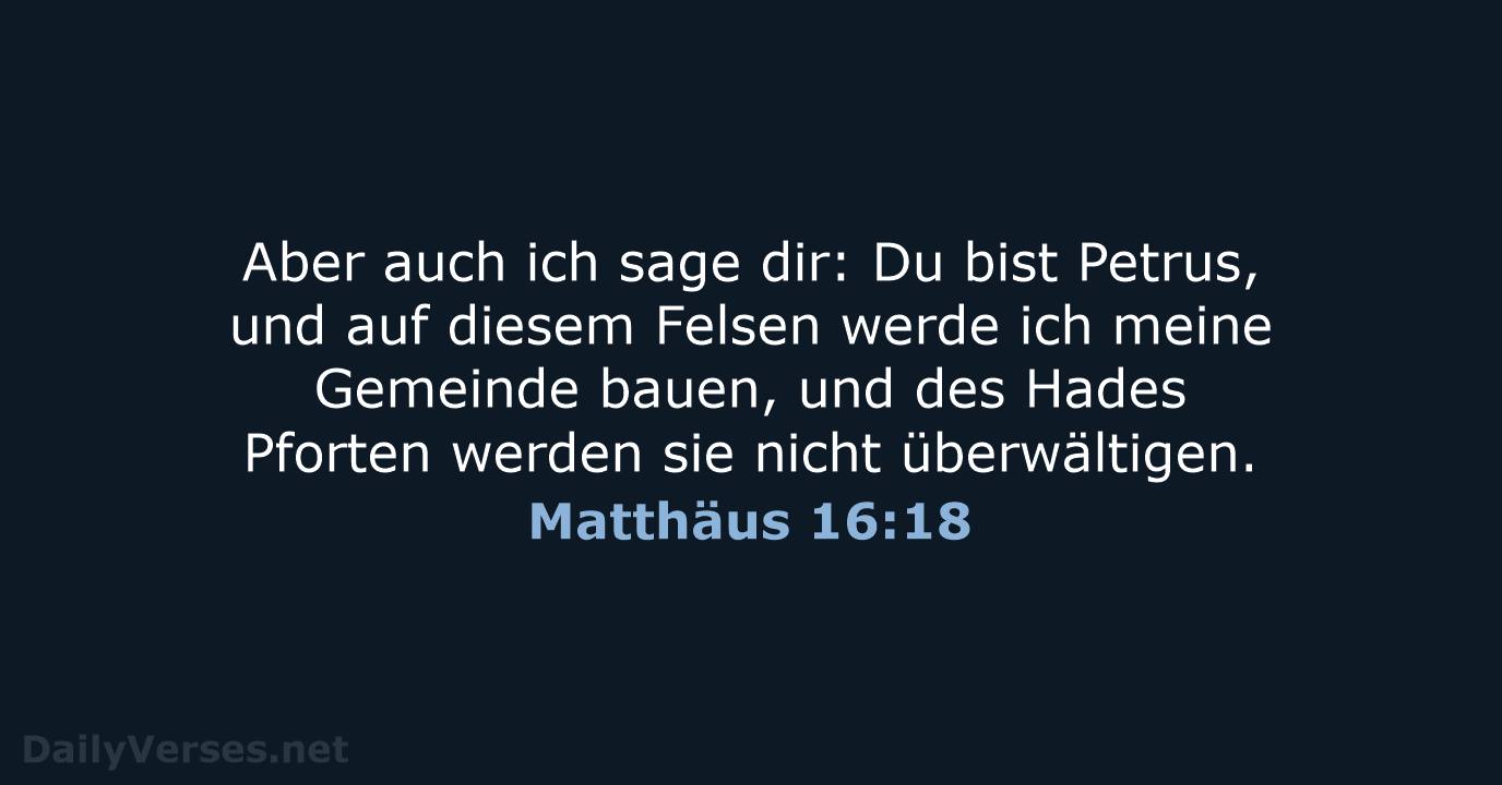 Matthäus 16:18 - ELB