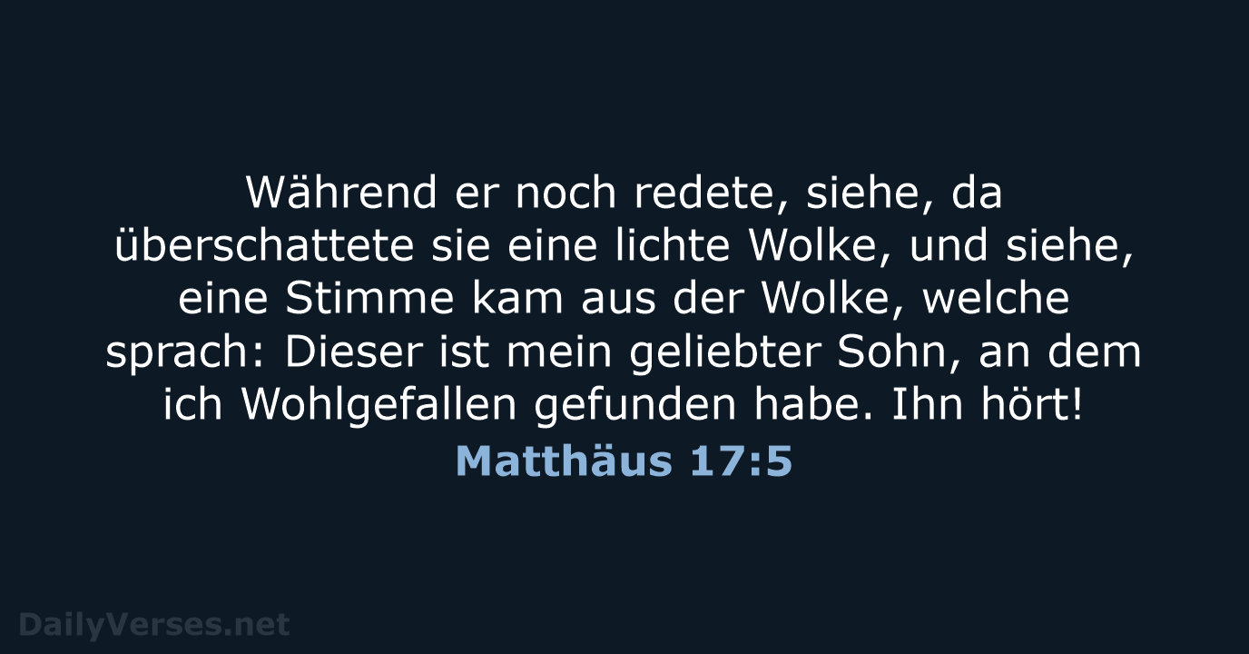 Matthäus 17:5 - ELB