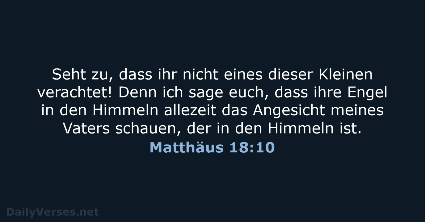 Matthäus 18:10 - ELB
