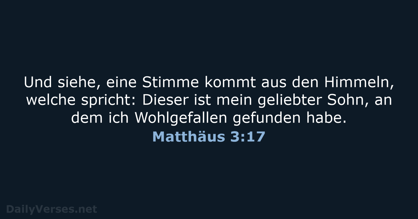 Matthäus 3:17 - ELB
