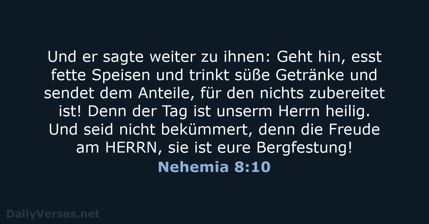 Nehemia 8:10 - ELB