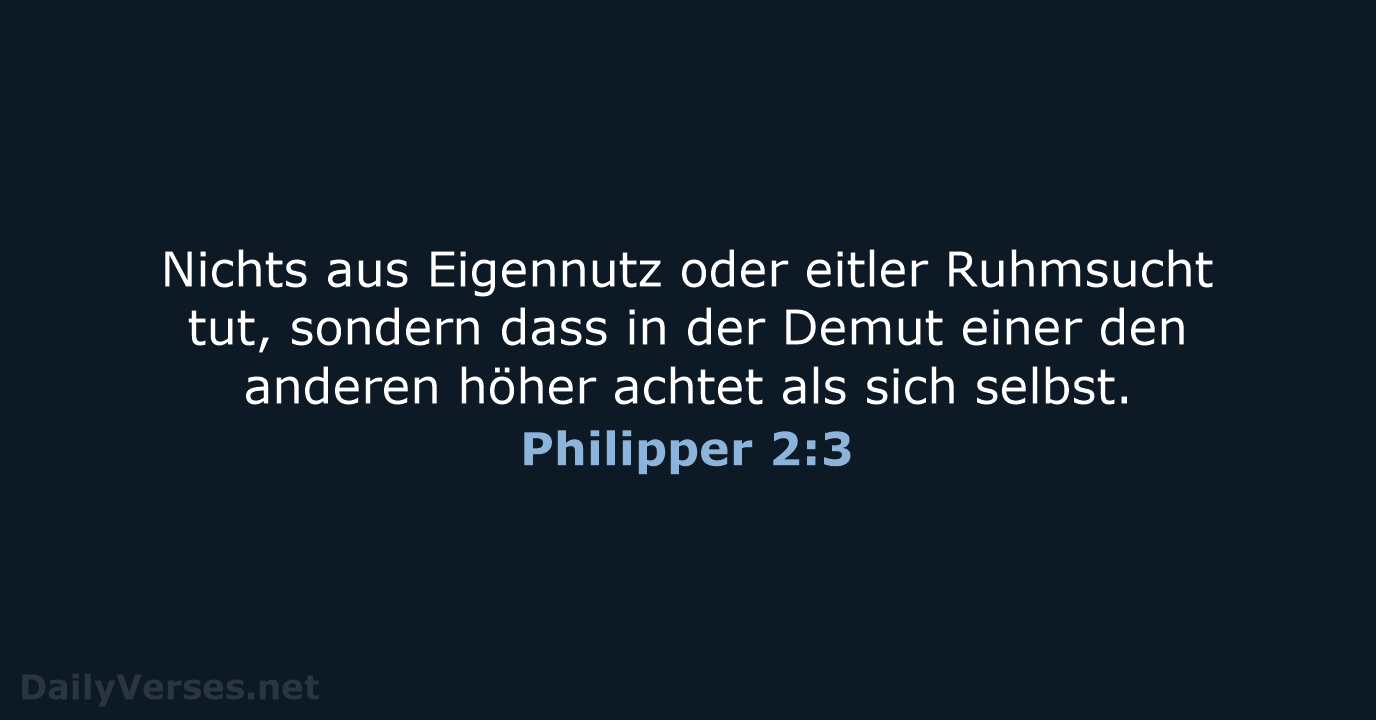 Philipper 2:3 - ELB