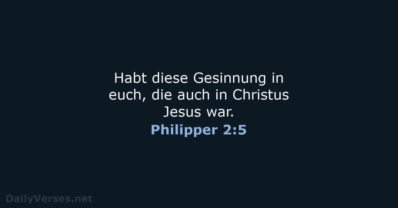 Philipper 2:5 - ELB