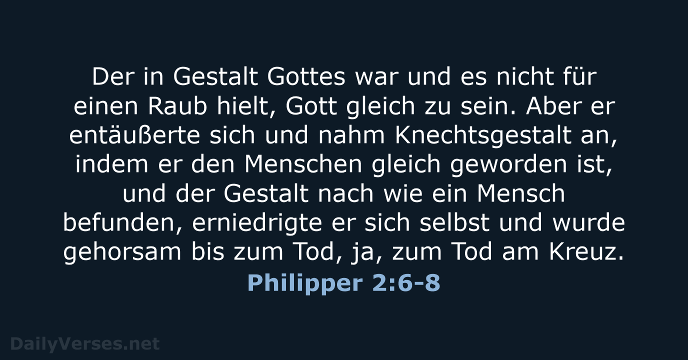 Philipper 2:6-8 - ELB