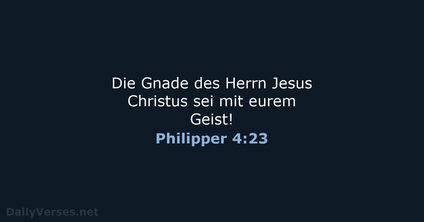 Philipper 4:23 - ELB