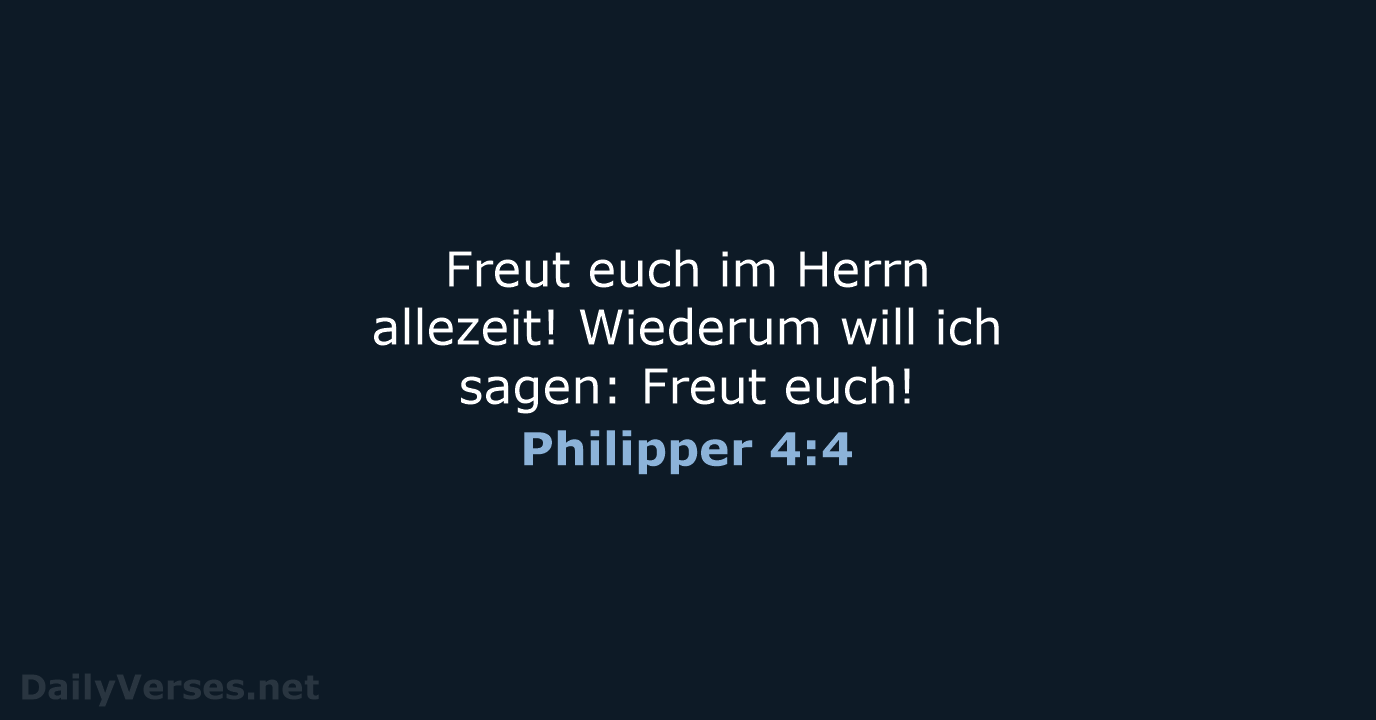 Philipper 4:4 - ELB