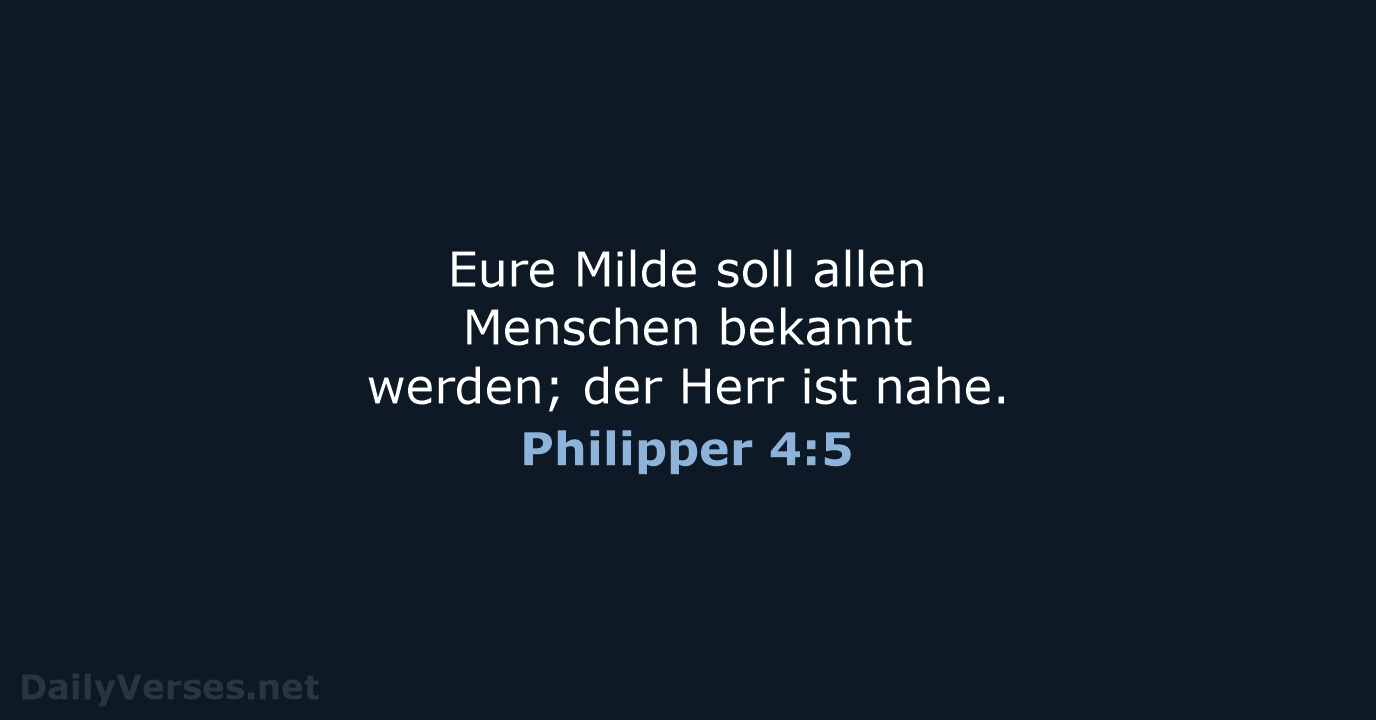 Philipper 4:5 - ELB