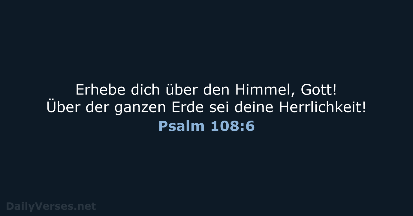 Psalm 108:6 - ELB