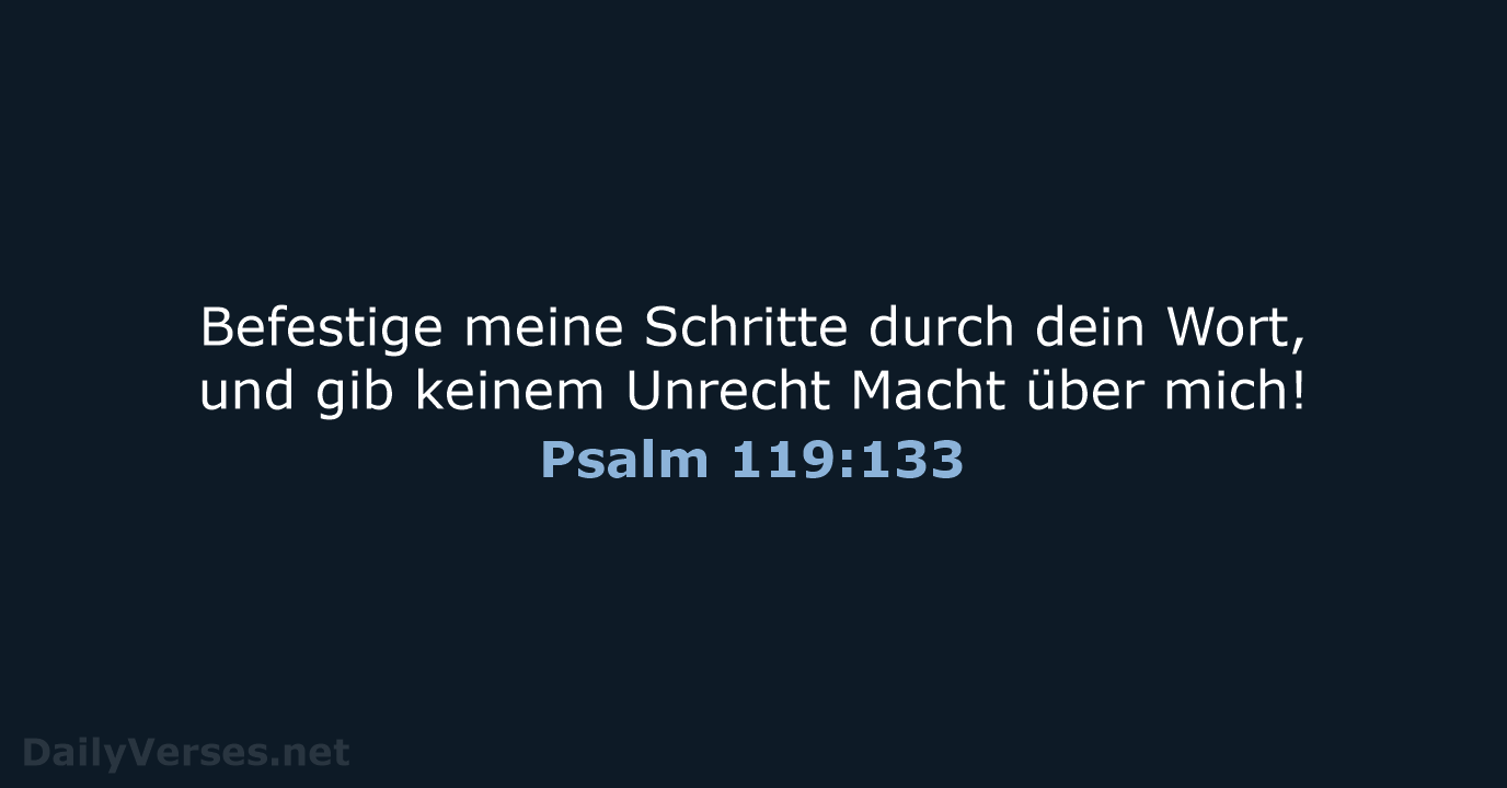 Psalm 119:133 - ELB