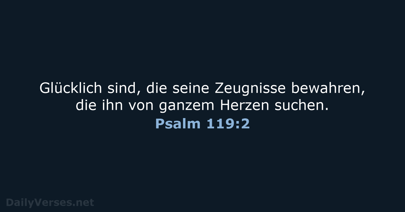 Psalm 119:2 - ELB