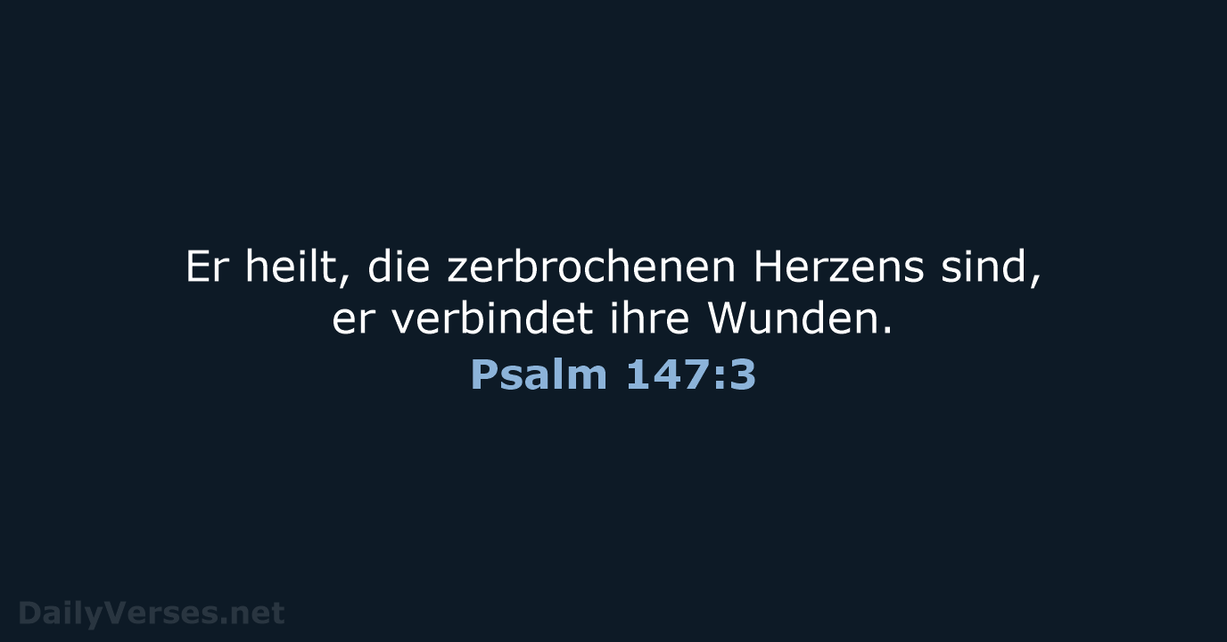 Psalm 147:3 - ELB