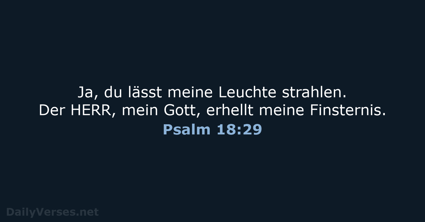 Psalm 18:29 - ELB