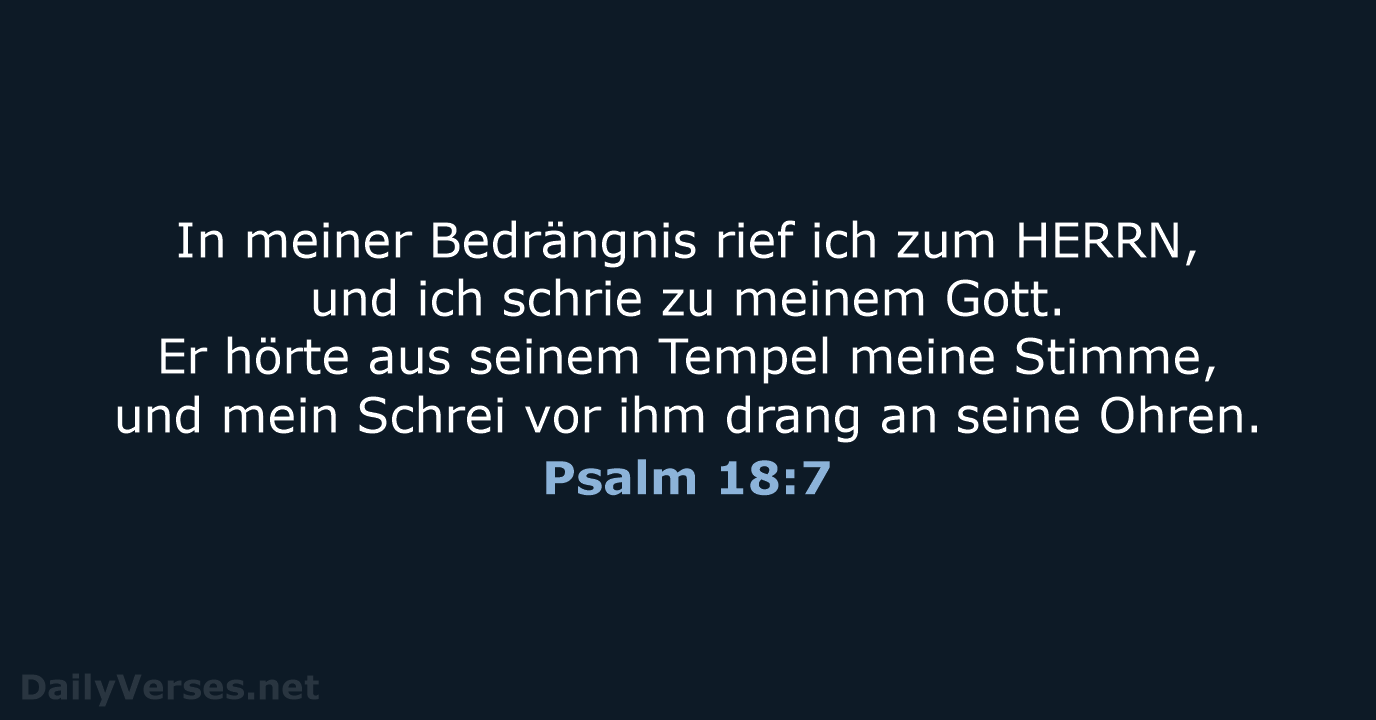 Psalm 18:7 - ELB