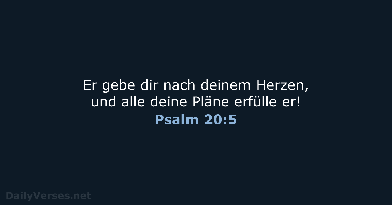 Psalm 20:5 - ELB