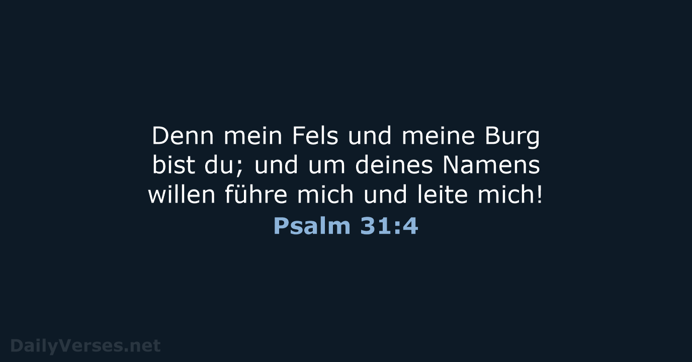 Psalm 31:4 - ELB