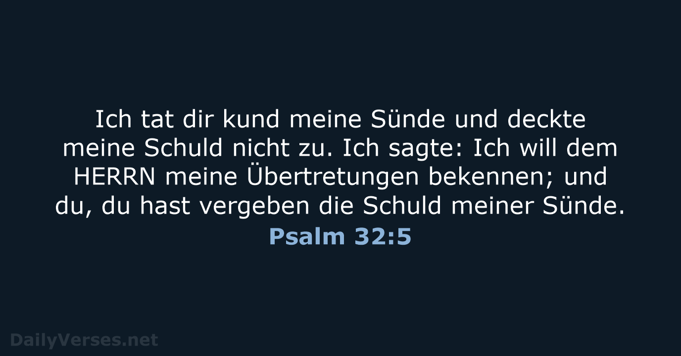 Psalm 32:5 - ELB