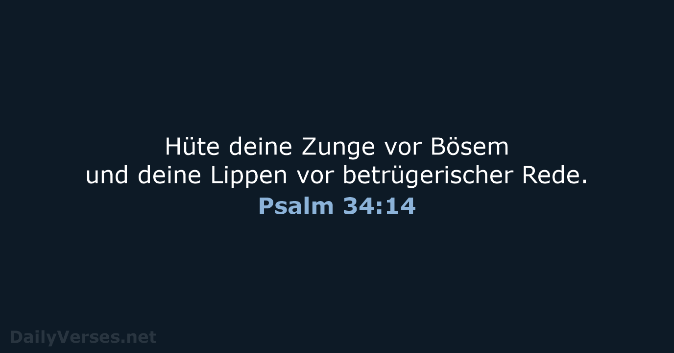 Psalm 34:14 - ELB