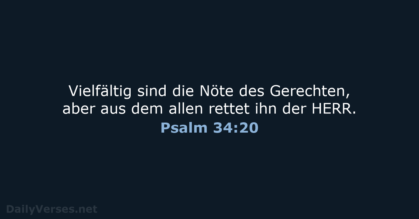 Psalm 34:20 - ELB
