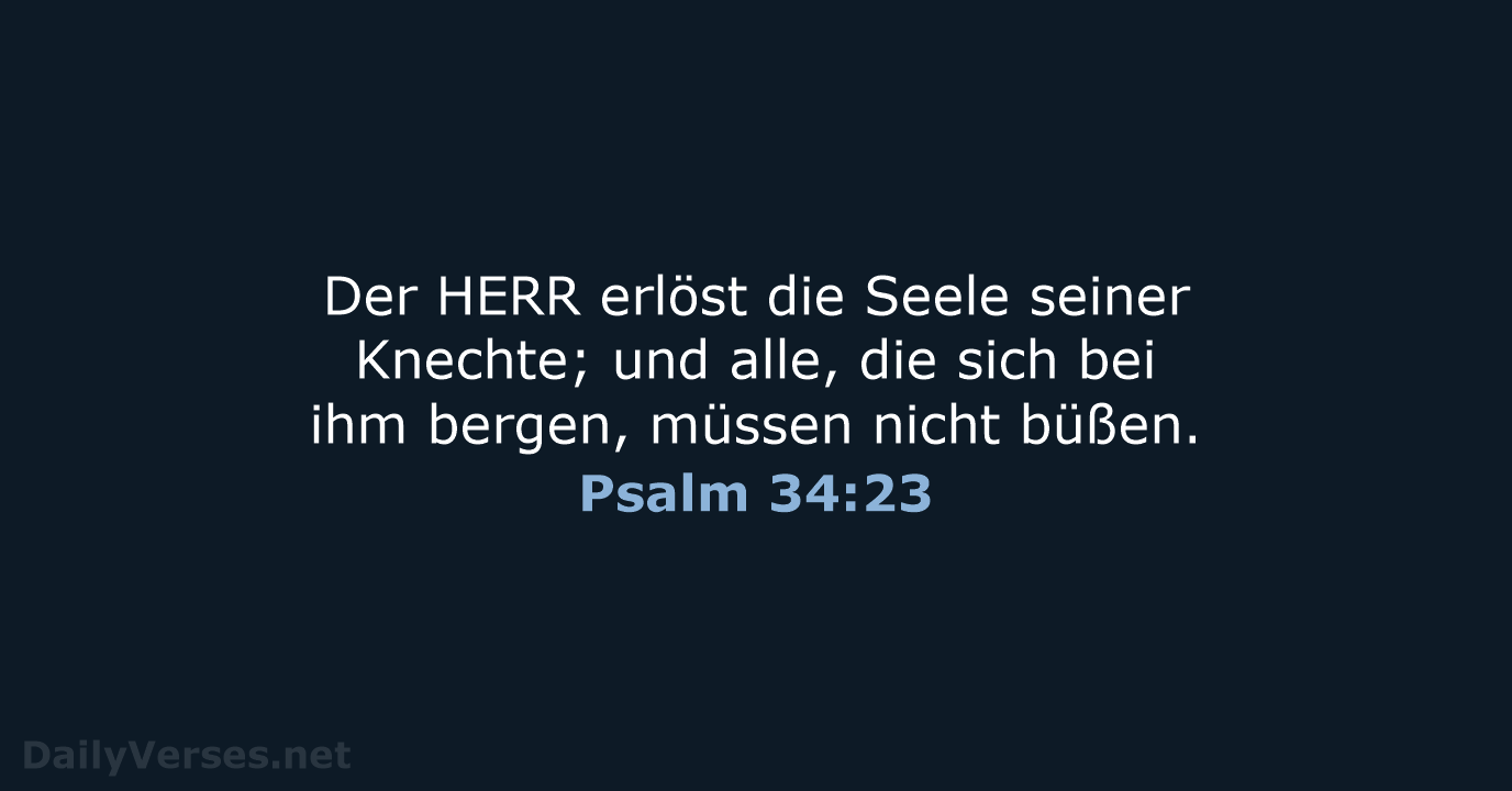 Psalm 34:23 - ELB