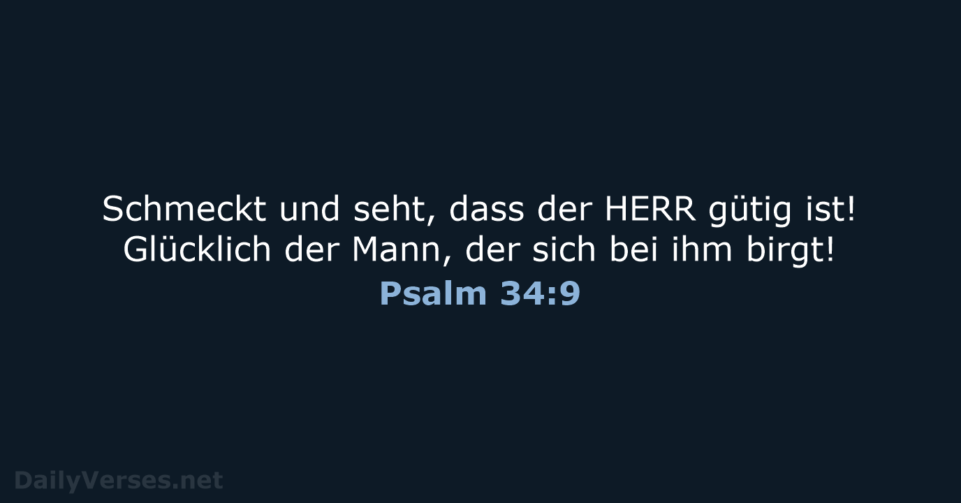 Psalm 34:9 - ELB
