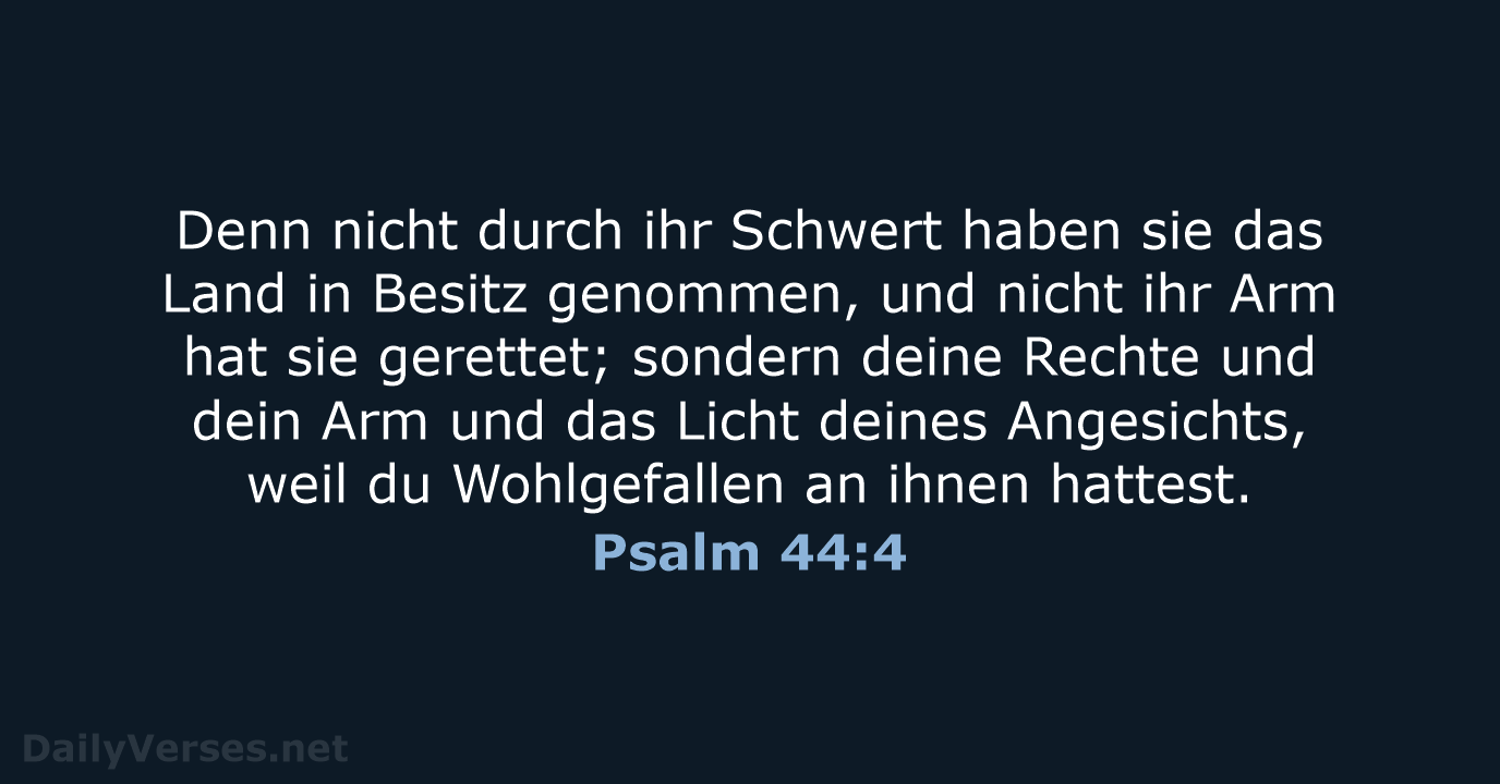Psalm 44:4 - ELB
