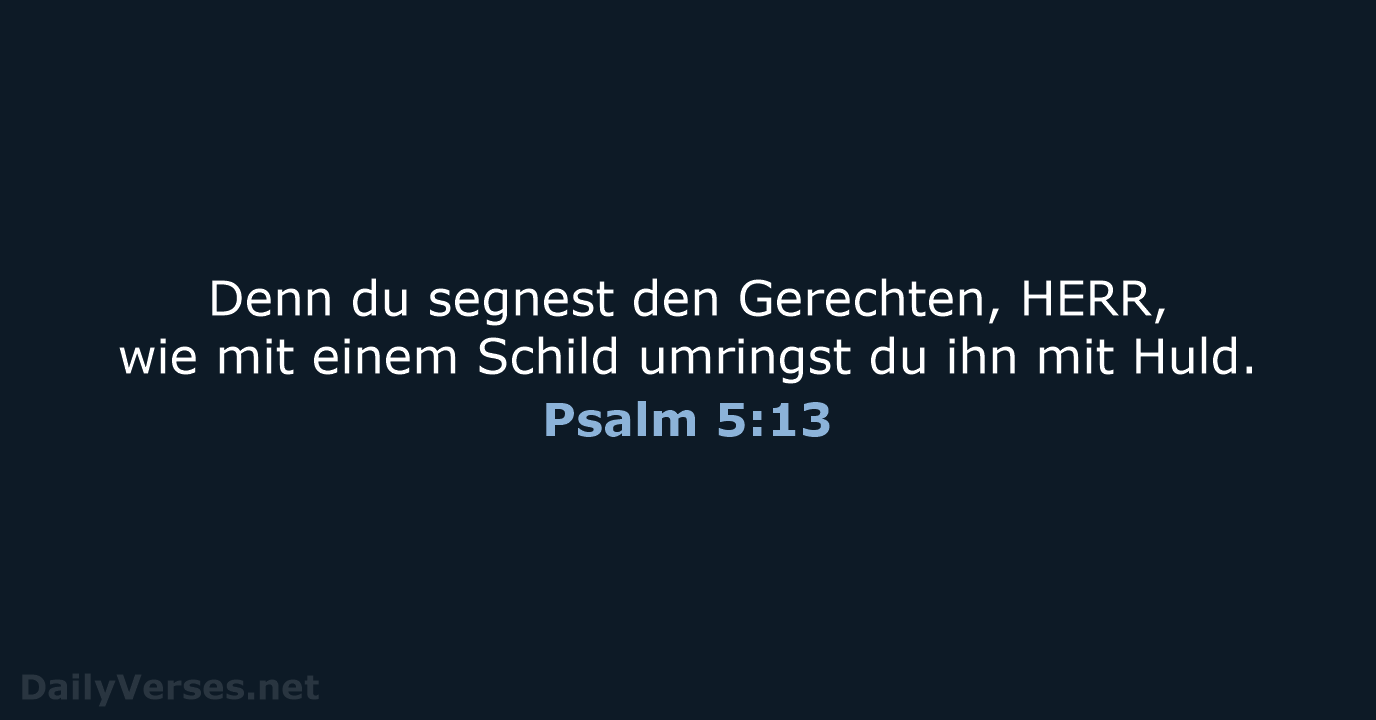 Psalm 5:13 - ELB