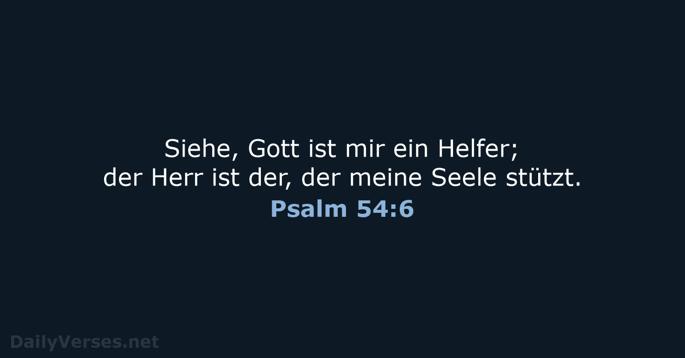 Psalm 54:6 - ELB