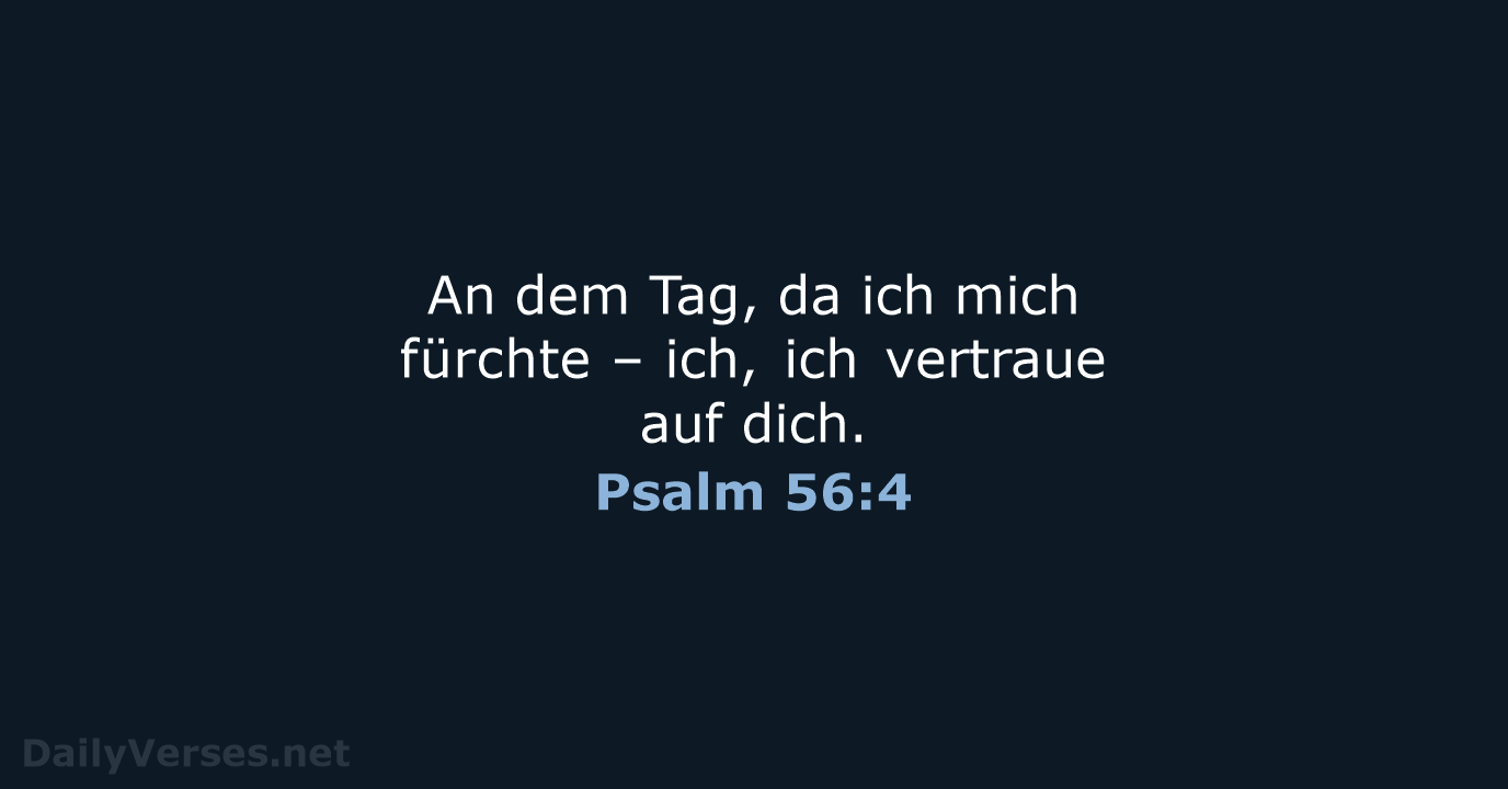 Psalm 56:4 - ELB