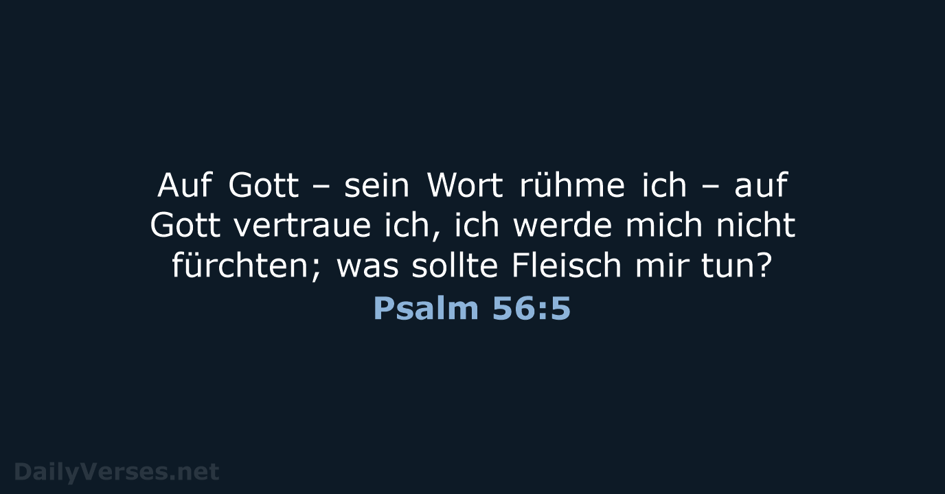 Psalm 56:5 - ELB
