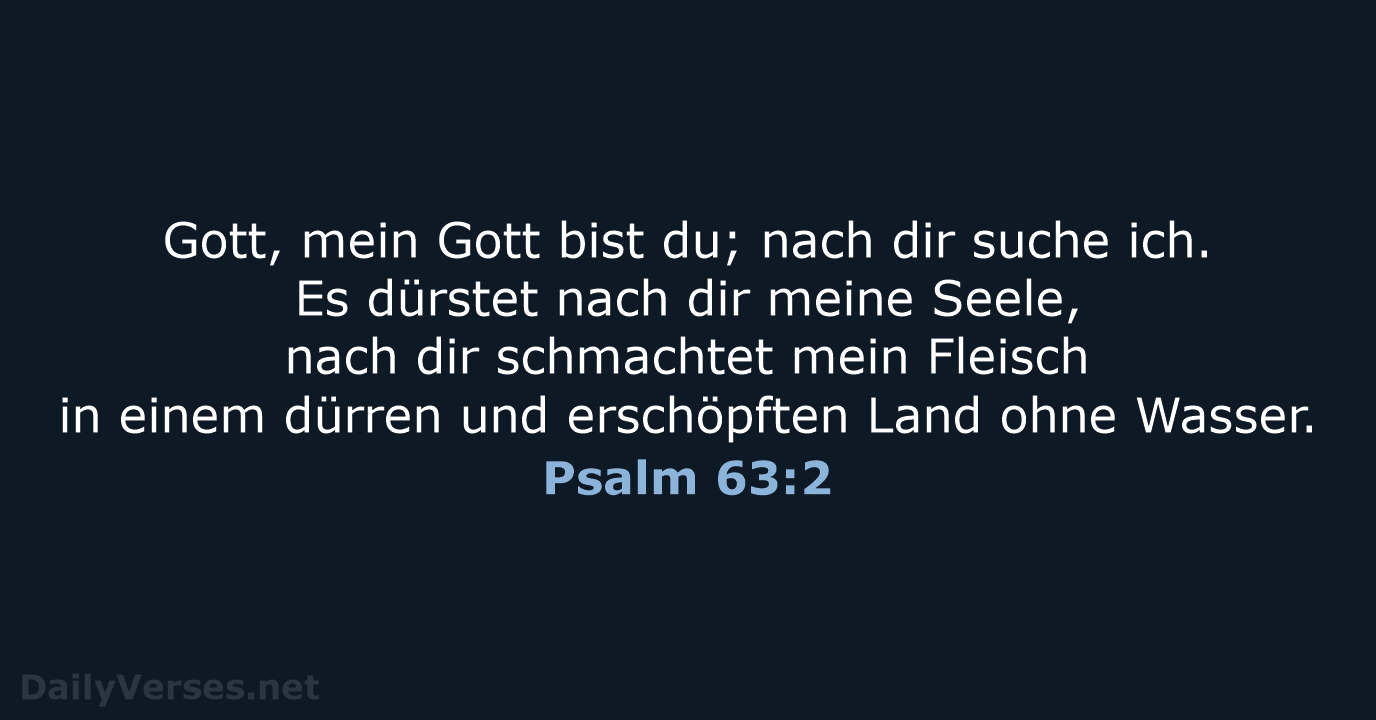 Psalm 63:2 - ELB