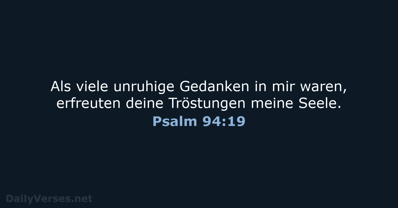Psalm 94:19 - ELB