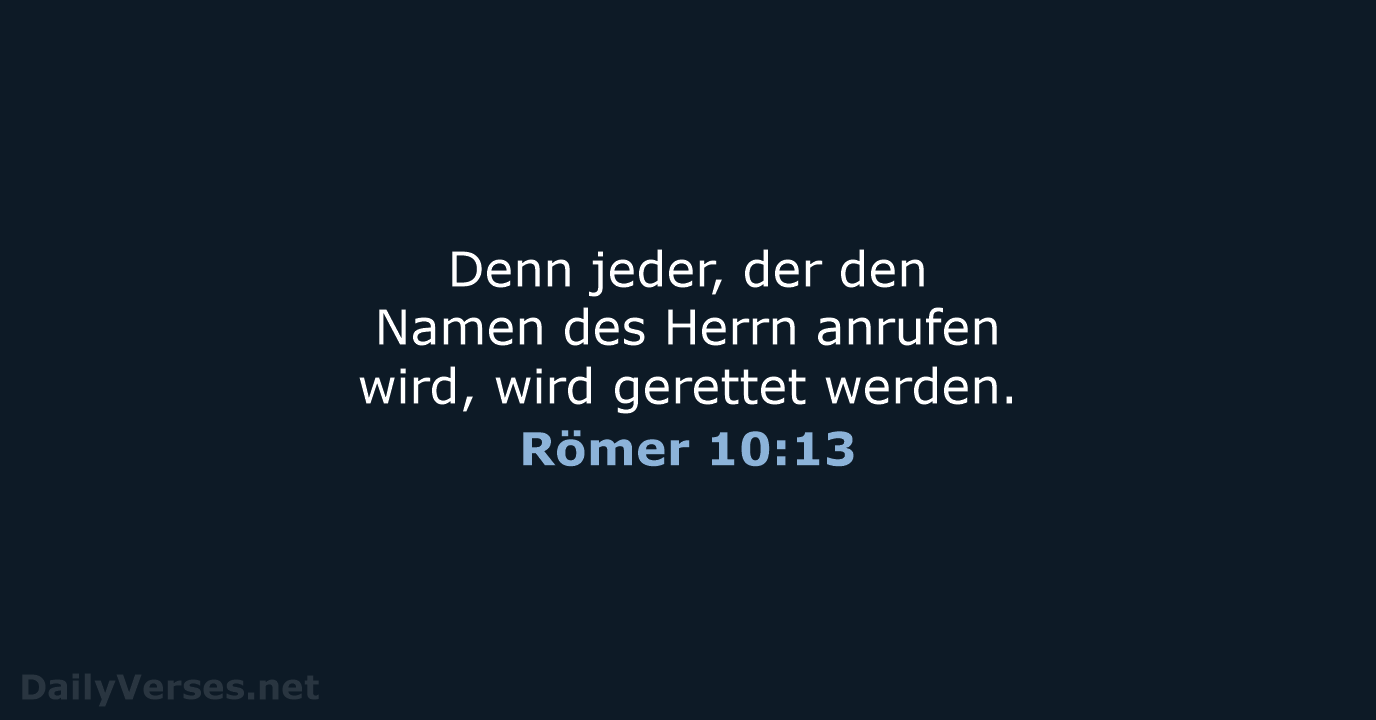 Römer 10:13 - ELB