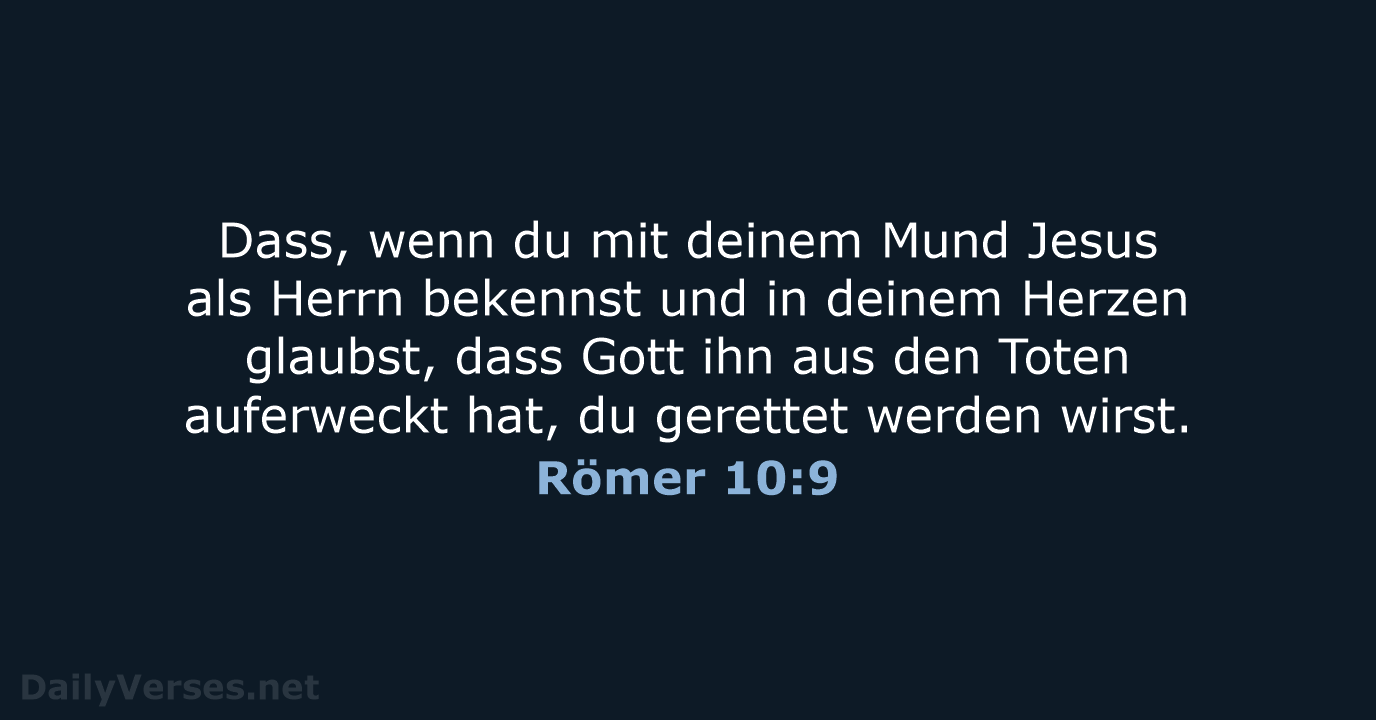 Römer 10:9 - ELB