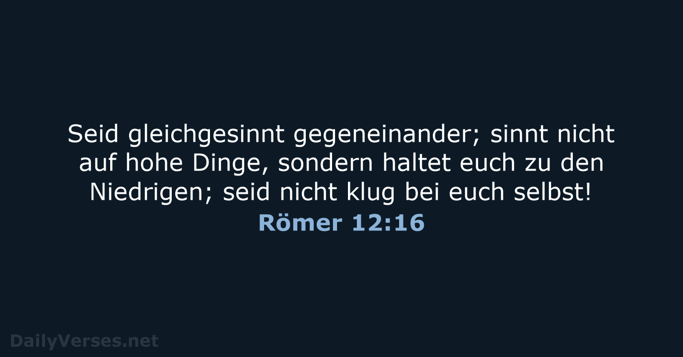 Römer 12:16 - ELB