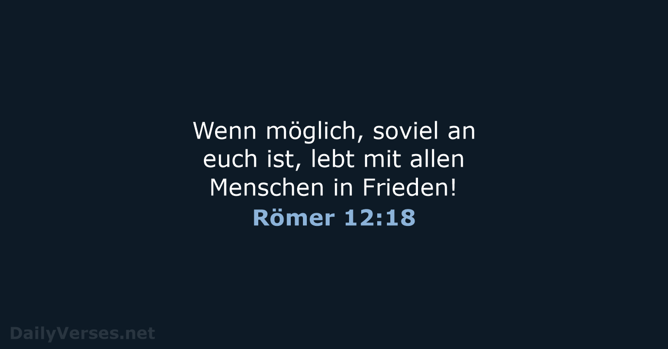 Römer 12:18 - ELB