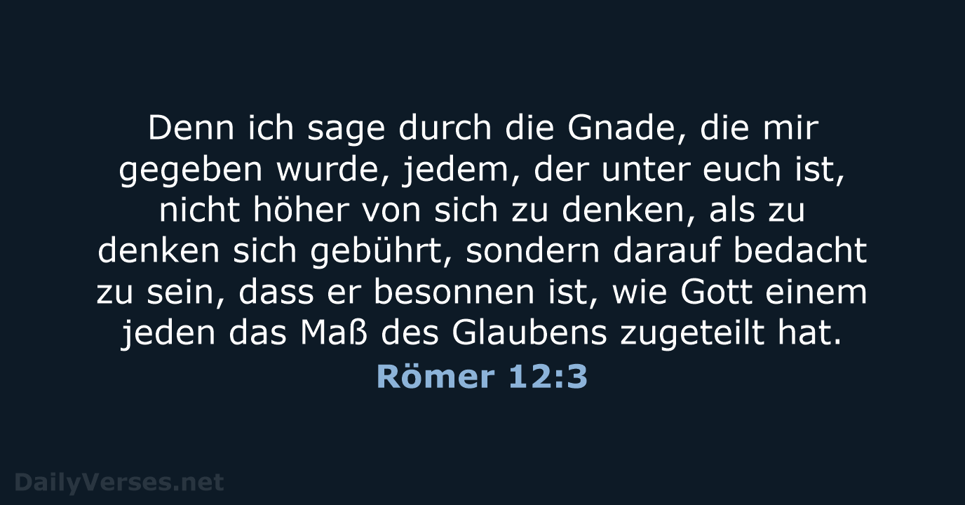 Römer 12:3 - ELB