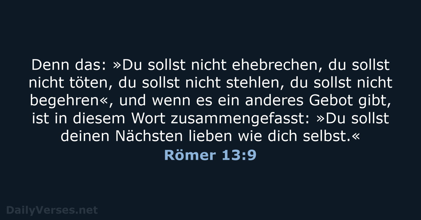 Römer 13:9 - ELB