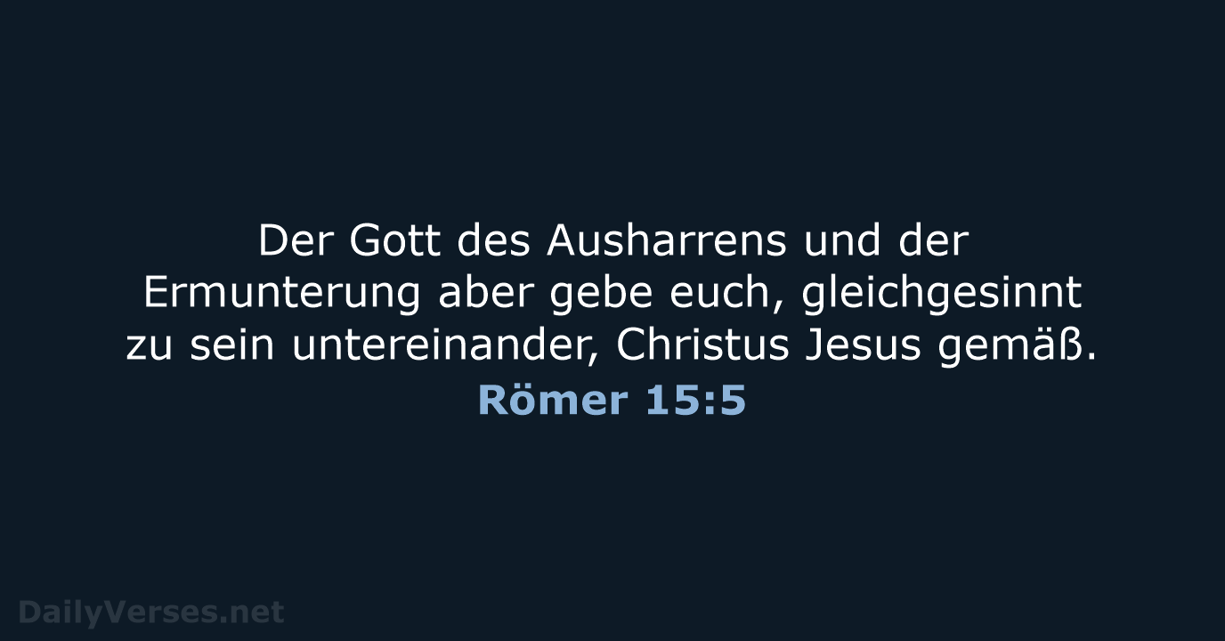 Römer 15:5 - ELB