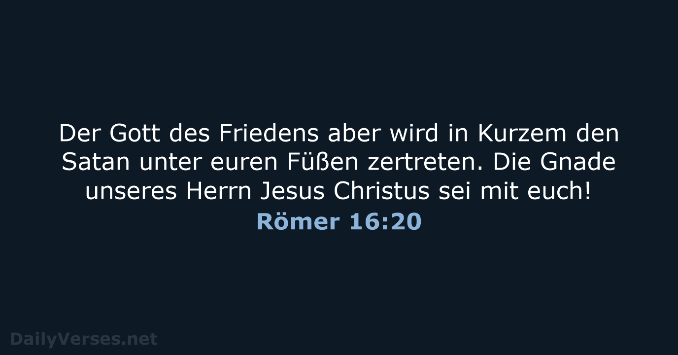 Römer 16:20 - ELB