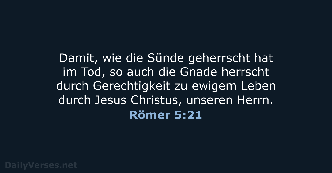 Römer 5:21 - ELB