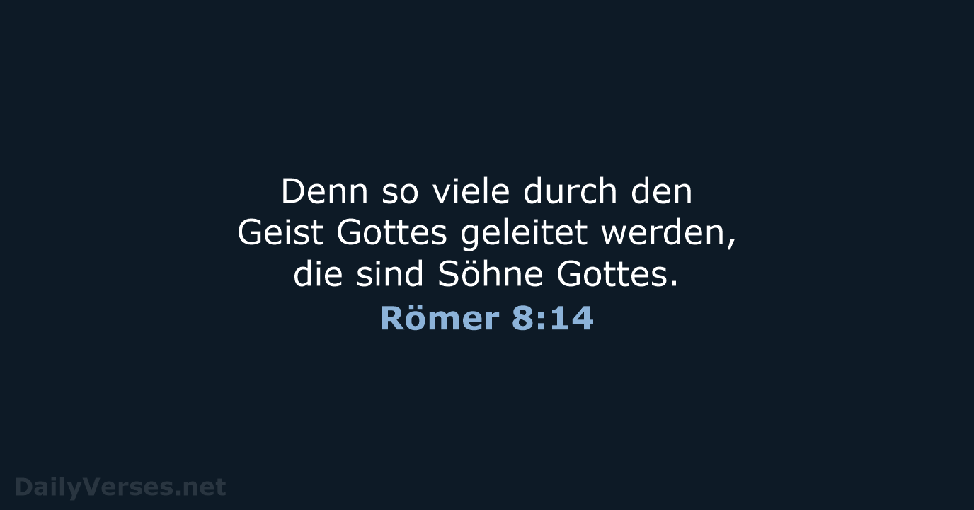 Römer 8:14 - ELB