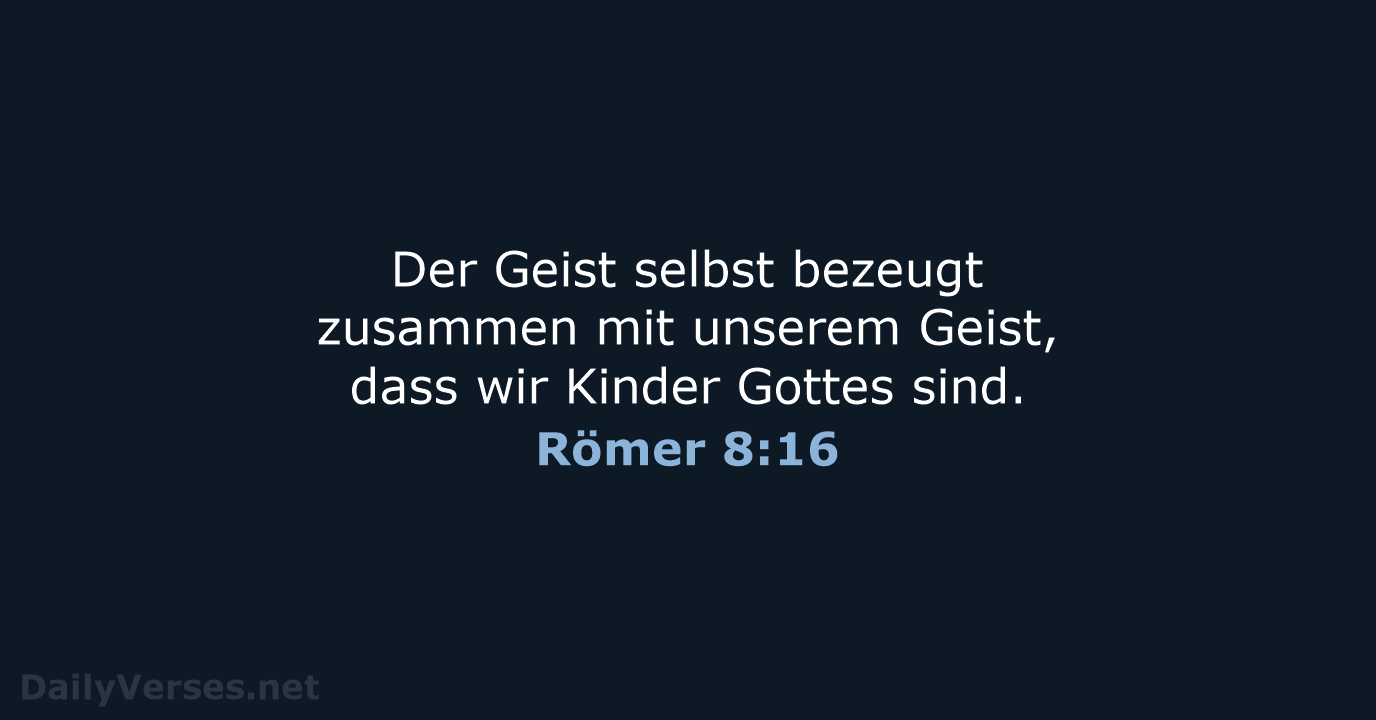 Römer 8:16 - ELB