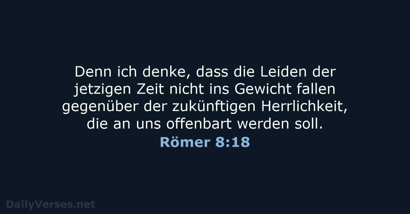 Römer 8:18 - ELB