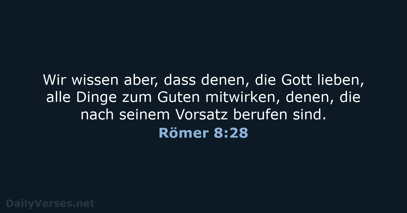 Römer 8:28 - ELB